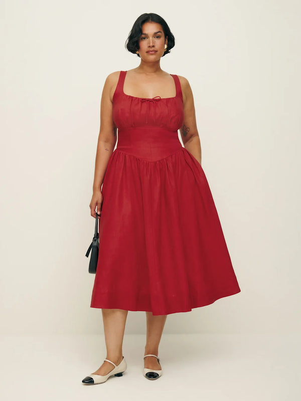 Alia Linen Dress Es